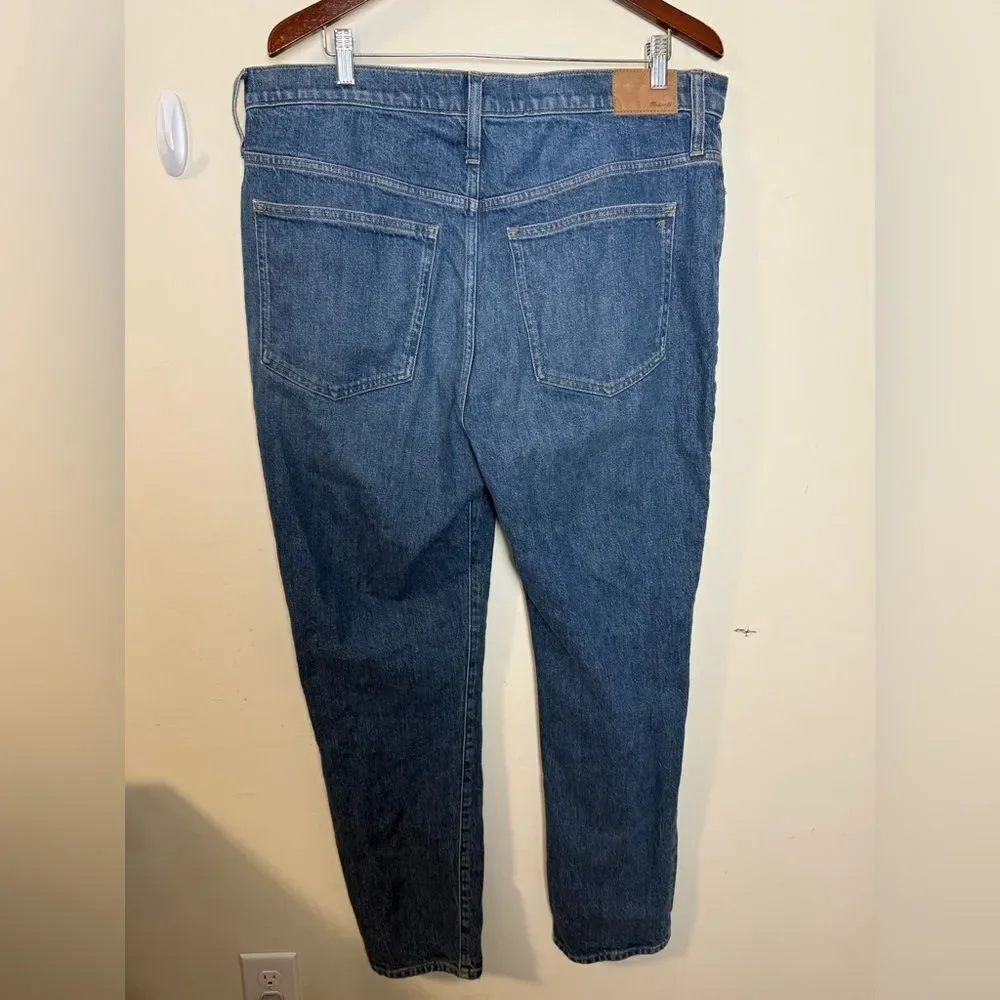 Madewell Perfect Vintage Jeans Womens Blue Stretch High Rise Denim Size 33T - Picture 2 of 5